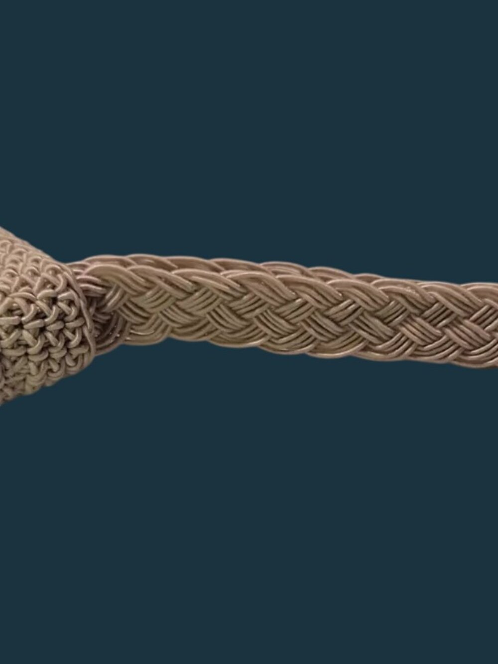 Kathie Lee Crochet Woven Clutch Purse w/Loop Handle Small Beige Handbag Vintage - Picture 5 of 6